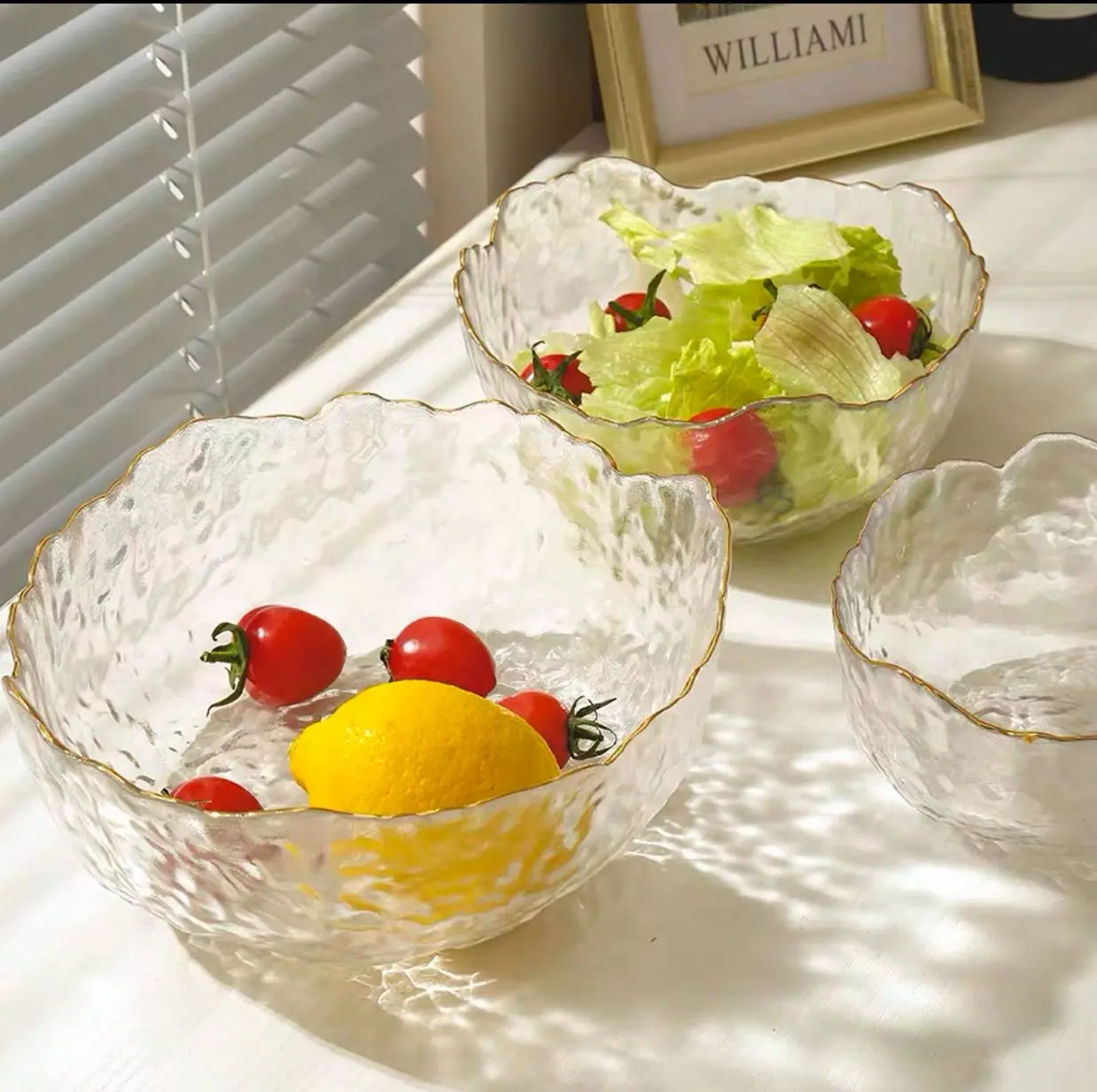 طقم البولات الزجاج ثلاث قطع صورة رقم 3