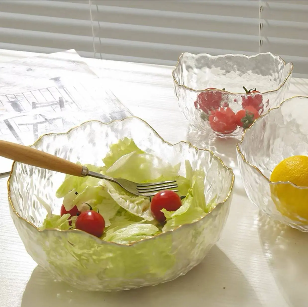 طقم البولات الزجاج ثلاث قطع صورة رقم 5