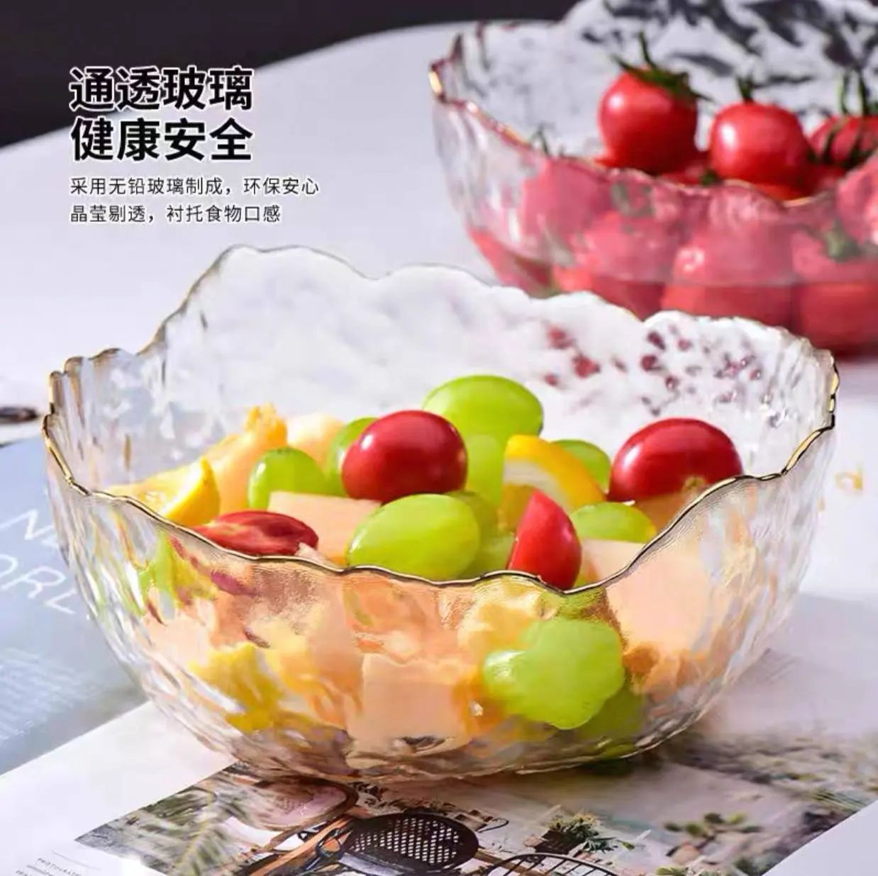 طقم البولات الزجاج ثلاث قطع صورة رقم 4