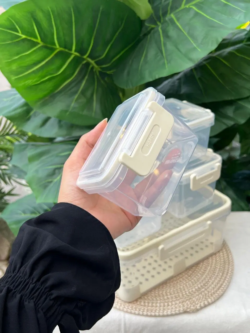 طقم علب تلاجة 5 قطع بلاستيك صورة رقم 3