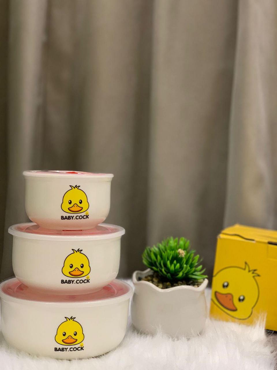 طقم علب برسلين 3x1 بطوط