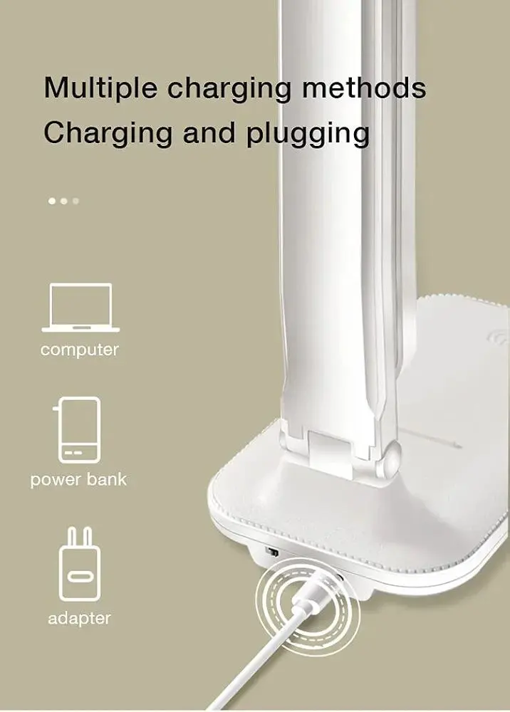 لمبة مكتب أو مذاكرة شحن usb صورة رقم 7